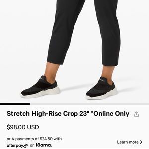 Lululemon stretch Crop 23”